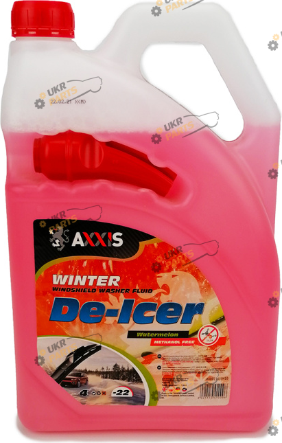 Жидкость омывателя готовая зимняя Axxis Watermelon -22 °C 4 л (AX-2102)