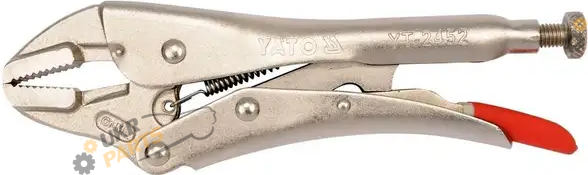 Клещи зажимные Yato с фиксатором, L= 180 мм (YT-2452)