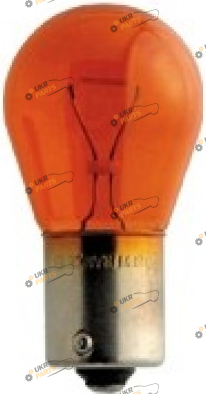 Лампочка Китай P21W 24V 21W BA15S AMBER латун.цоколь (1000500)