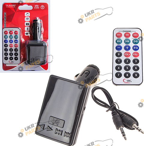 FM Трансмиттер Vitol 8в1 S6 12-24V + зарядка 09303 (S6FM (100))