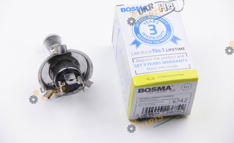 Галогеновая лампа Bosma LIFETIME H4 1 шт (6742)