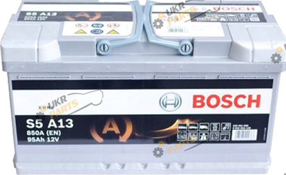 Автомобильный аккумулятор Bosch AGM 6СТ-95 (S5A130) (-/+) Euro 850 А 95 Ач (0092S30053)