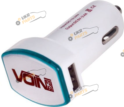 Зарядное устройство Voin C-2026W 2USB (12 / 24V - 5V 2,4A) USB 2.4 А (C-2026W (200))