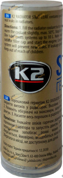 Герметик для системы охлаждения K2 Stop Leak 20 мл (T230)