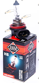 Галогеновая лампа AWM 12V 35W (PGJ19-1) H8 1 шт (410300011)