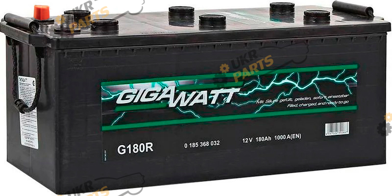 Автомобильный аккумулятор Gigawatt 6 CT-180-L 180 Ач (0185368032)