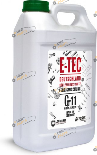 Концентрат антифриза E-TEC Gt11 Glycsol G11 зелёный 4 л (8608)