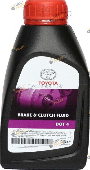 Тормозная жидкость Toyota DOT 4 Brake & Clutch Fluid 0.5 л (08823-80111)