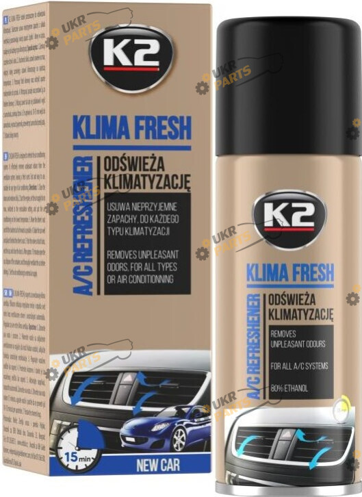 Очиститель кондиционера K2 KLIMA FRESH NEW CAR 0.15 л (K222NC)