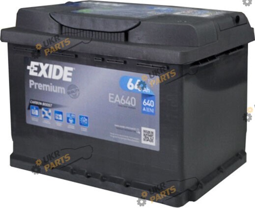 Автомобильный аккумулятор Exide Premium (-/+) Euro 640 А 64 Ач (EA640)