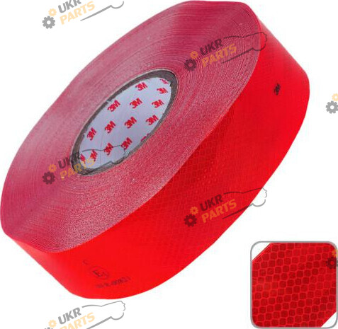 Светоотражающая лента 3М RED 50 м / 50 мм (47680)