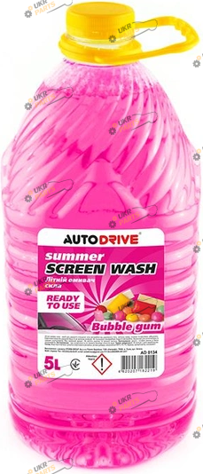 Жидкость омывателя готовая летняя Auto Drive Summer Screen Wash Bubble Gum 5 л (AD0134)