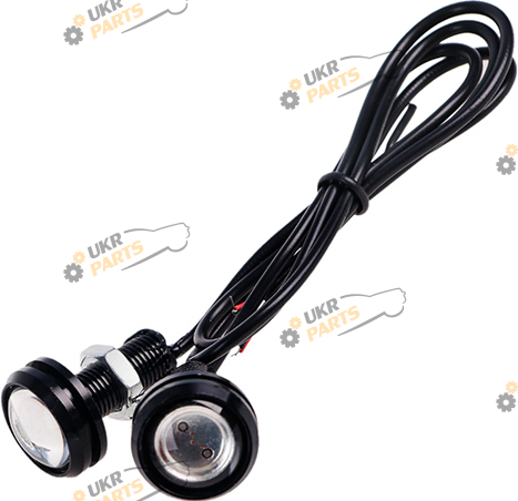 Болт крепления номера AG с подсветкой 18-COB 12V 2шт. черные White (AG-48639)