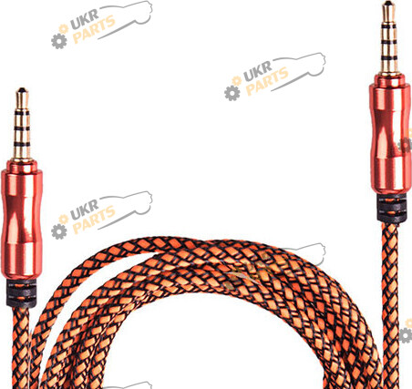 Кабель AUX Jack 3.5mm Vitol (AUX Or/Bk(1,5м))