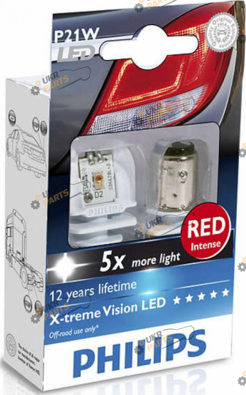 LED лампа Philips P21W 2 Вт (22692)
