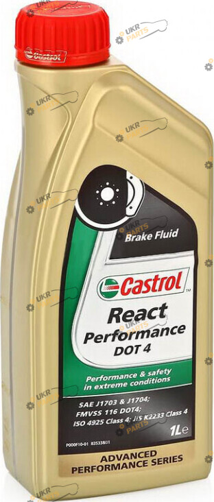 Тормозная жидкость Castrol DOT 4 React Performance 1 л (15037E)