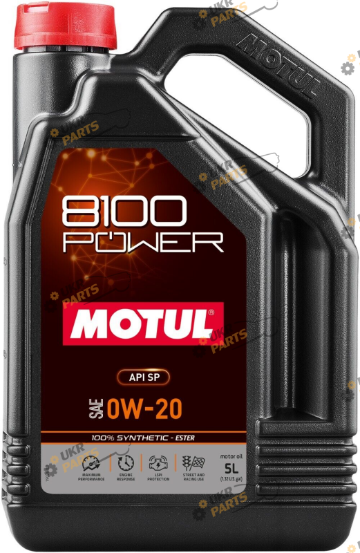 Моторное масло Motul 8100 POWER 0W-20 5 л (824406 / 111799)