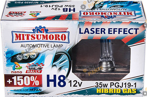 Галогеновая лампа Mitsumoro M72820PS/2 H8 (48644)