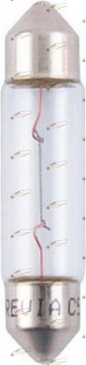 Лампочка салона Brevia C5W 24V 5W SV8.5 T11x37 (24314C)