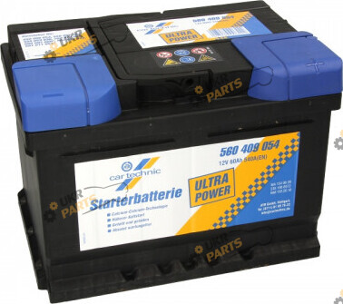 Автомобильный аккумулятор Cartechnic ULTRA POWER R+ 540 А 60 Ач (CART560409054)