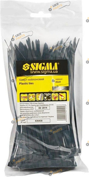 Набор стяжек Sigma 50 штук 7.9×450 мм (2502391)