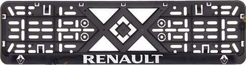 Номерная рамка Renault Vitol с рельефной надписью (50272)