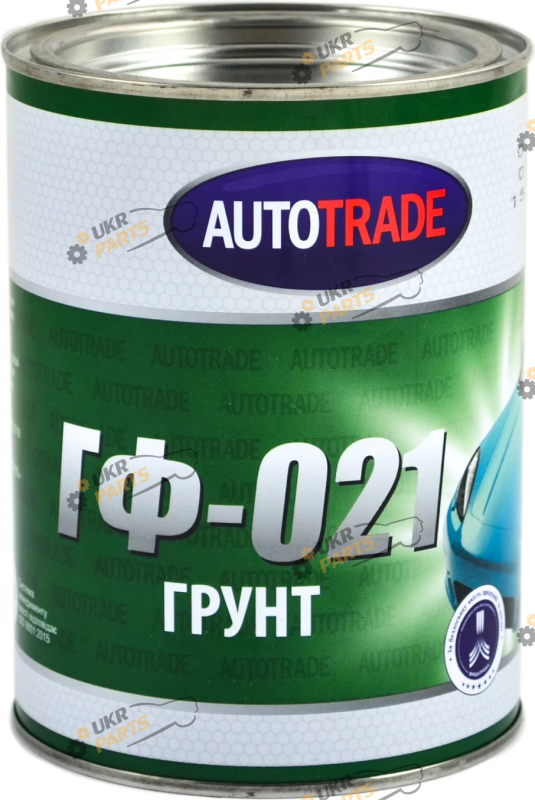 Грунтовка AutoTrade ГФ-021 антикоррозийная красно-коричневый 900 мл (ГФ-021 -0,9кг червоний)