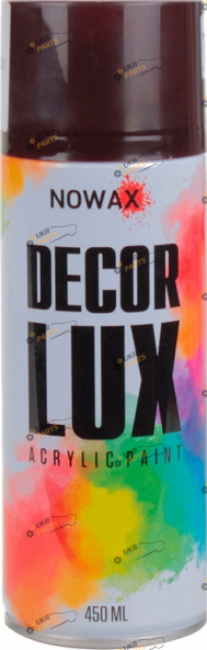 Аэрозольная краска NOWAX DECOR LUX коричневый 450 мл (NX48026)