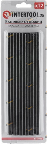 Клеевые стержни Intertool RT-1023 черные, 11,2 мм x 200 мм (RT-1023)