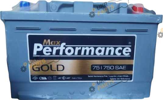 Автомобильный аккумулятор MAX PERFORMANCE 6CT- 75Aз 750A R SMF 75 Ач (SMF75L3B-0)