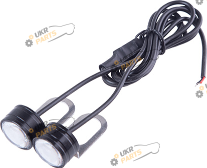Болт крепления номера AG с подсветкой 5630-3SMD 12V 2шт. черные STROBE Red (60353)