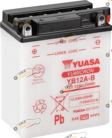 Мотоциклетный аккумулятор Yuasa Мотоциклетный МОТО YuMicron Battery YB12A-B (сухозаряжений) (YB12A-B)