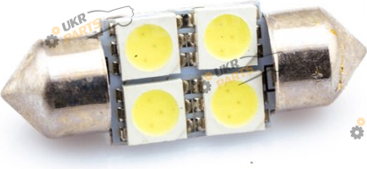 Лампочка салона AllLight T11 4 диода 5050 S8.5 36mm 12V White (29066100)