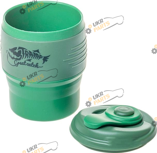 кружка складная Tramp 0,35 л. силіконовий з кришкою (UTRC-082-green)