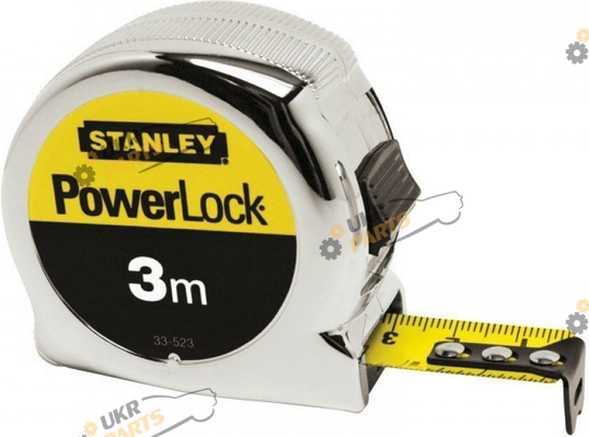 Рулетка Stanley Powerlock в хромированном пластмассовом корпусе 3м (1-33-522)