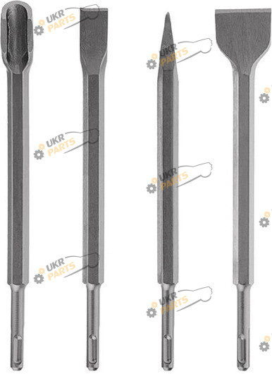 Intertool Набір зубил для перфоратора 4 шт. (SD-0410)