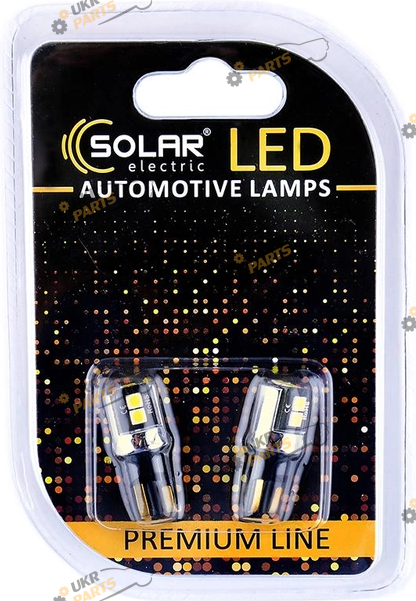 LED лампа SOLAR T10 12V 6SMD 3030 SSC white W2.1X9.5d (SL1341)