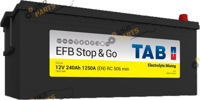 Автомобильный аккумулятор TAB EFB Truck (3) 240 Ач (455 612)