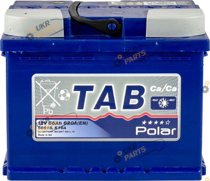 Автомобильный аккумулятор TAB Polar Blue 66 Ач (121 166)