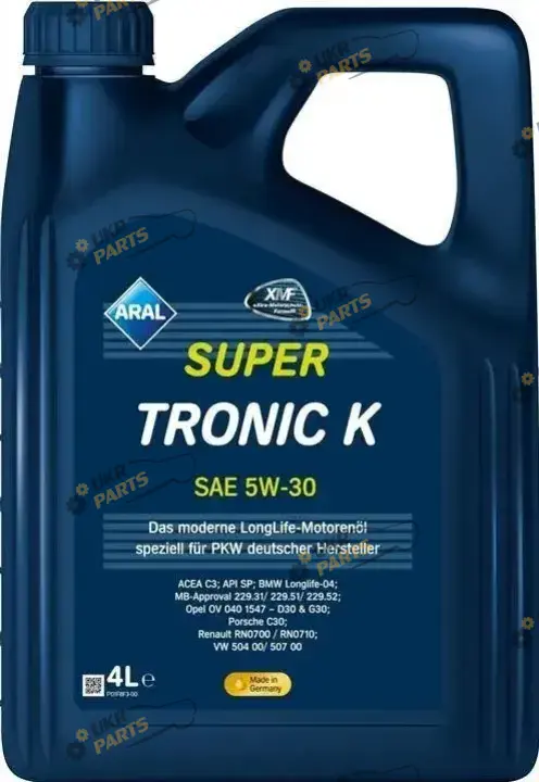Моторное масло Aral SuperTronic K 5W-30 4 л (15F476)