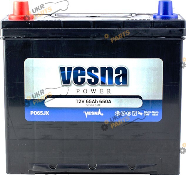 Автомобильный аккумулятор Vesna NEW!!!! Japan 65 Ач (415965)