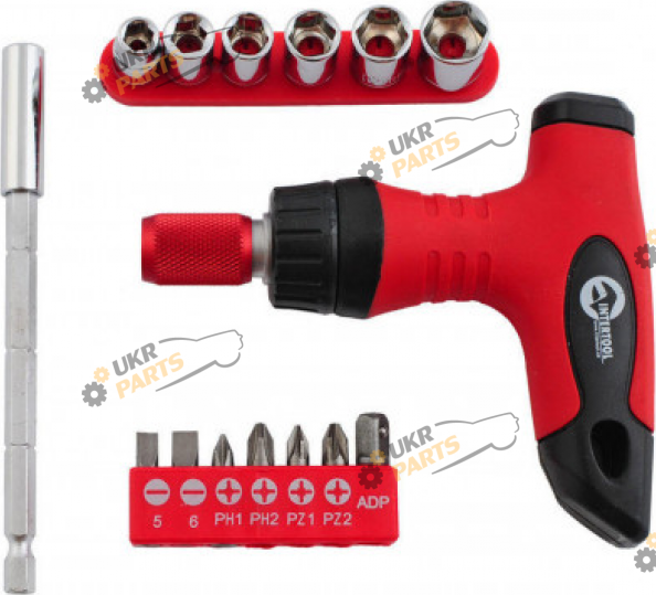 Отвертка с насадками Intertool 15 в 1 (VT-1015)