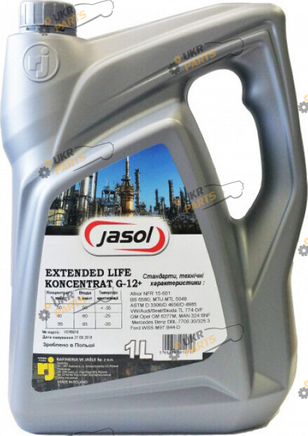 Концентрат антифриза Jasol G12+ 1 л (0325113)