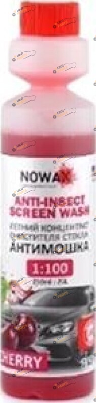 Жидкость омывателя концентрат летняя NOWAX Anti Insekt Screen Wash Cherry 0.25 л (NX25225)