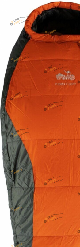 Спальный мешок кемпинговый Tramp Fjord Long кокон лівий orange/grey 225/80-55 (UTRS-049L-L)