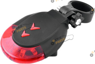 Велосипедный фонарь Vitol CS-088-5LED+2LASER крепление - зажим (49800)
