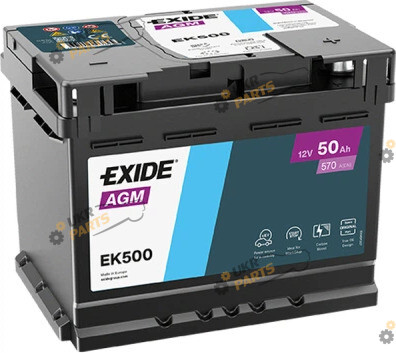 Автомобильный аккумулятор Exide 50 Ач (EK500)