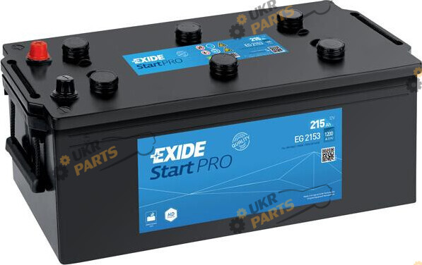 Грузовой аккумулятор Exide PROFESSIONAL StartPRO 1200А 215 Ач (EG2153)