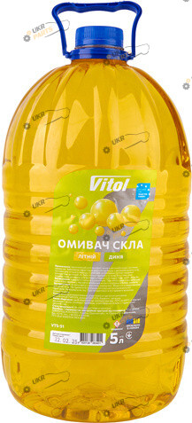 Жидкость омывателя готовая летняя Vitol Диня 5 л (VTS-51)
