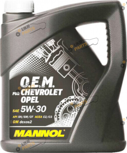 Моторное масло Mannol 7701 O.E.M for Chevrolet Opel 5W-30 4 л (54578)
